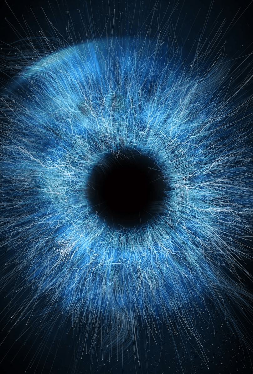Eye ball close up graphic